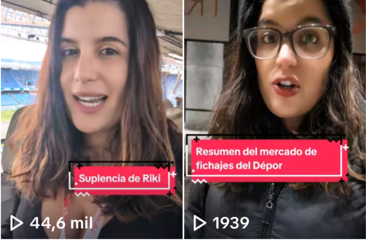 A la izquierda, el vídeo del Dépor-Albacete